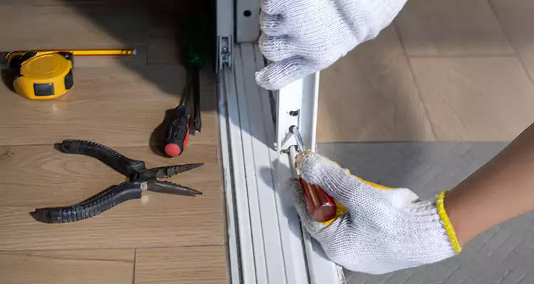 Backyard Sliding Door Track Repair in Safety Harbor, FL